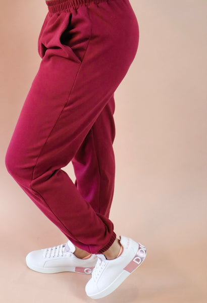 ASHLEY Ribbed Side Pocket Joggers