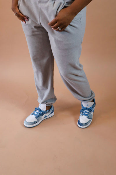 ASHLEY Ribbed Side Pocket Joggers